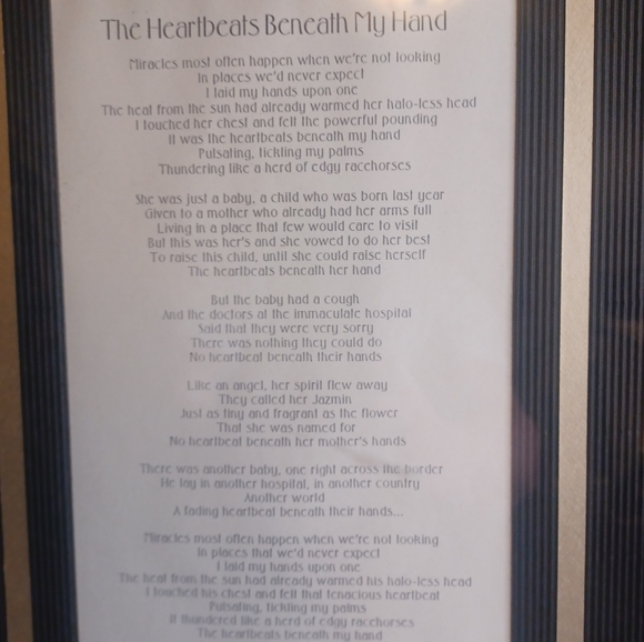 Framed Art "The Heartbeats Beneath My Hand" - Picture 5 of 10